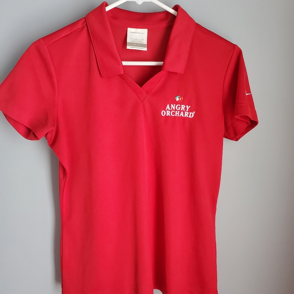 Nike Dry Fit Size Small "Angry Orchard " Polo